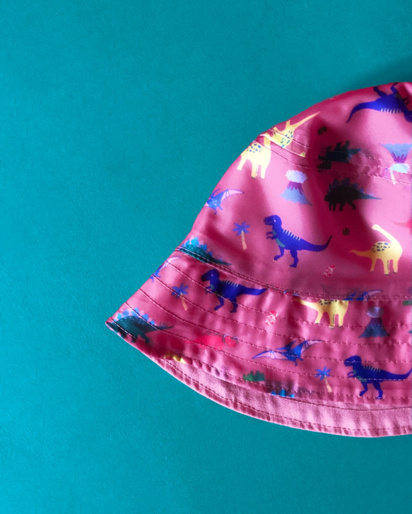 粉紅樂園正反兩用漁夫帽 【接單製作】 第3張的照片