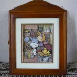 スヌーピー レイヤード 切絵 3D デコパージュ snoopy 世界限定175枚 スヌーピー レイヤード 切絵 3D デコパージュ snoopy 世界限定