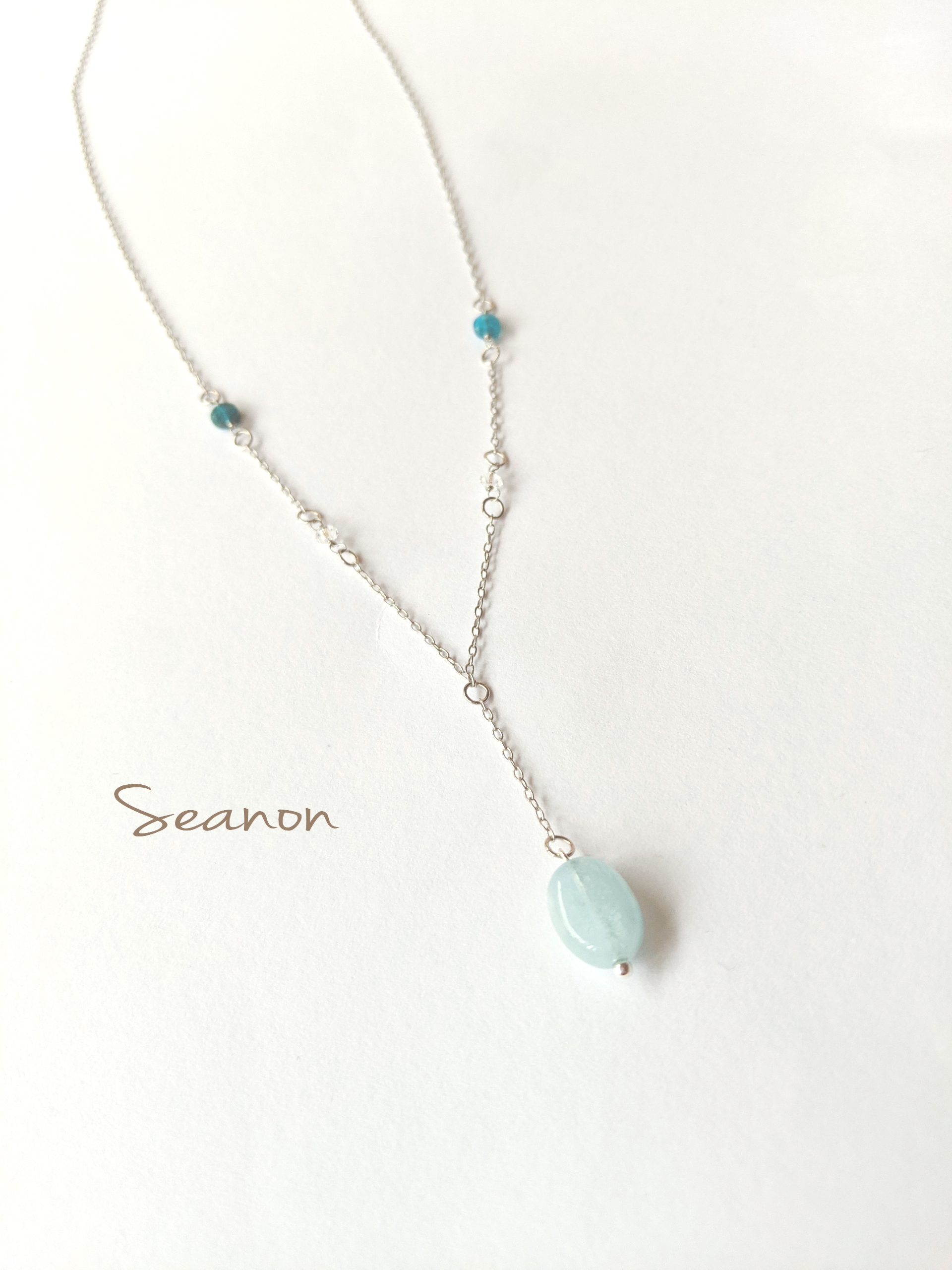 tartar アクアマリンマルチスタイルペンダント ネックレス