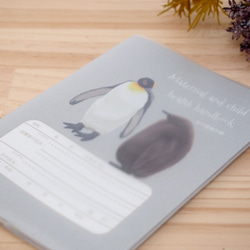 着せかえペンギンの親子　母子手帳カバー　お薬手帳カバー　動物シリーズ 6枚目の画像
