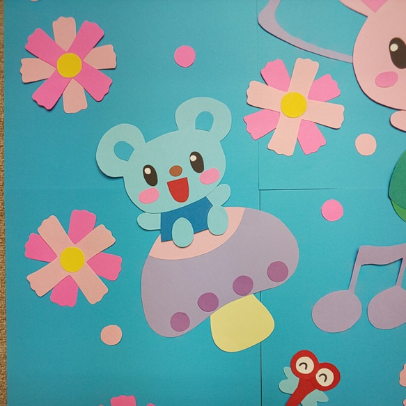 コスモスとともに 保育園・幼稚園 壁面飾り 3枚目の画像