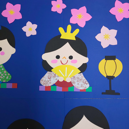 楽しいひな祭り 保育園・幼稚園 壁面飾り その他アート わたまり 通販
