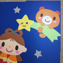 仲良し織姫&彦星さん 保育園 幼稚園 壁面飾り 4枚目の画像