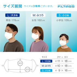 FiLTASS シルクマスク × ナノファイバー 東工大教授発明 高性能フィルター搭載 立体構造 形状記憶 分子マスク 7枚目の画像