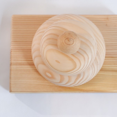 百年木材】かがみ餅国産栂（ツガ）美品