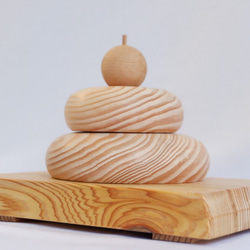百年木材　かがみ餅-栂　樹齢100年超え　国産栂（ツガ ）製 5枚目の画像