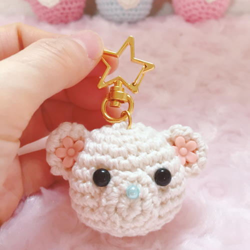 ☆大好評につき再販☆ 夢かわいい あみぐるみ 花くまちゃん