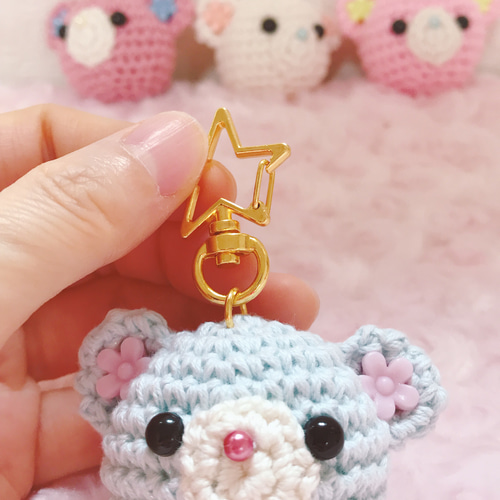 ☆大好評につき再販☆ 夢かわいい あみぐるみ 花くまちゃん