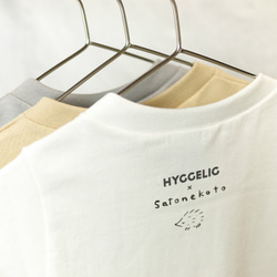 はしるハリネズミ / HYGGELIG × satonekoto アウトドア キャンプ キッズTシャツ H301 4枚目の画像