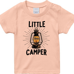 [名入れOK]LITTLE CAMPER Tシャツ ランタン アウトドア お名前 _H020 7枚目の画像