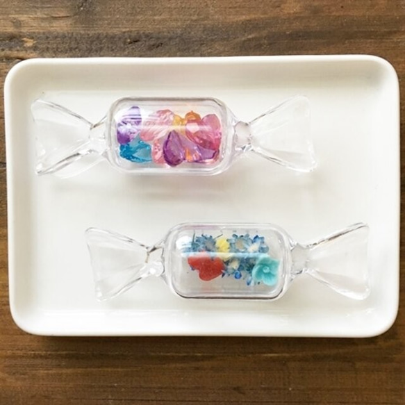 3個セット／カシャカシャアクセサリーやデコ土台に！キャンディ形