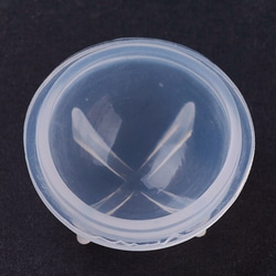 直径5ｃｍ・球体・半球 2通りの使い方ができるシリコンモールド／オルゴナイトに！レジン制作に！／型番430－D 6枚目の画像