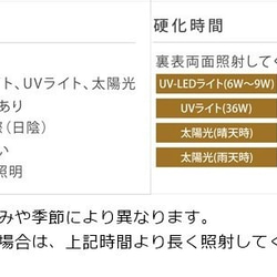 おまけ付き!増量25ｇ→30ｇ！！UV-LEDレジン液月の雫［ハードタイプ］/型番19 6枚目の画像