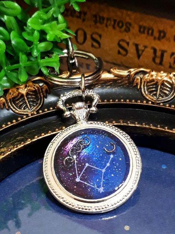 レジン バッグチャーム シルバー】星座の煌めき～天秤座 その他雑貨