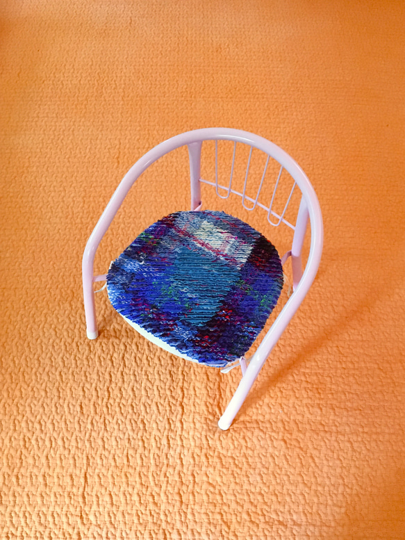 スラッシュキルト 豆イス用クッション 古着 端材 古布 豆椅子専用  