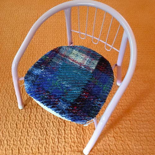 スラッシュキルト 豆イス用クッション 古着 端材 古布 豆椅子専用  