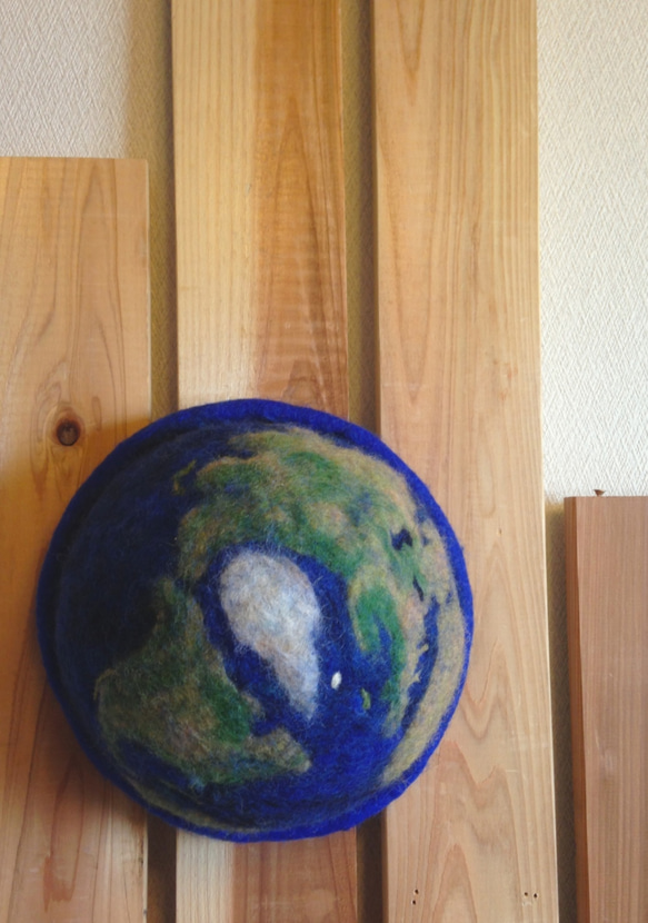 地球ハット　（紺） 4枚目の画像