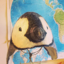 子ペンギンパイロット帽 3枚目の画像