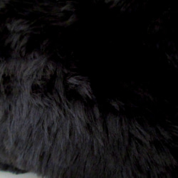 黒猫のふわふわネコバッグ  エコファー 7枚目の画像