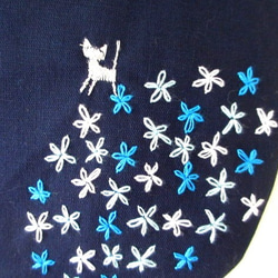 銀貓和流星*手提包藍色 第3張的照片