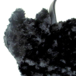 蓬鬆貓毛袋*黑黑貓 第3張的照片