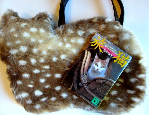 蓬鬆貓包*動物毛皮豹紋 第9張的照片