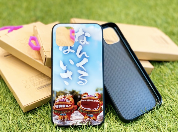 送料無料】OKINAWAシーサー(なんくるないさ) 沖縄 iPhoneケース