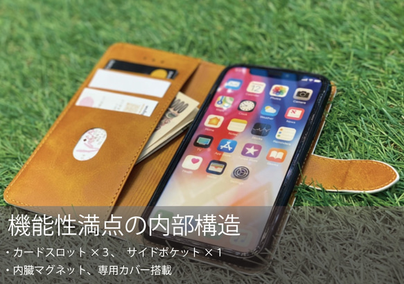 【送料無料】OKINAWA 紅型(白) 沖縄 iPhoneケース・スマホカバー 4枚目の画像