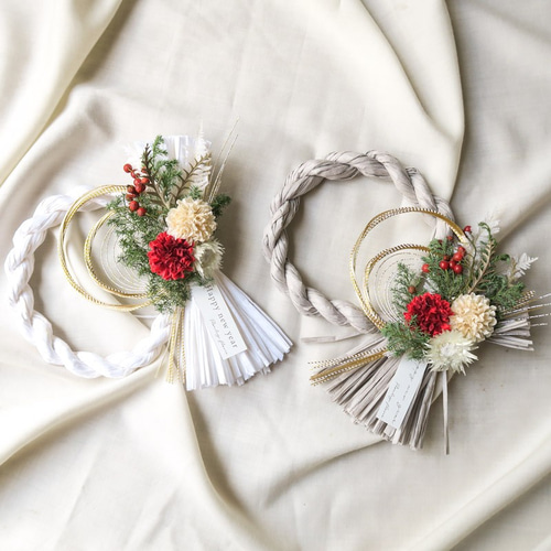 超早割2022』(冬の新作）しめ縄 ナチュラル お正月 ドライ