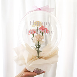 mix carnation flower balloon カーネーション　母の日　フラワーバルーン 1枚目の画像