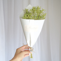 mini yellow-green baby's breath　かすみそう　ドライフラワー　インテリア 4枚目の画像