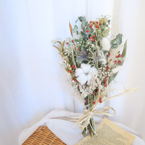 2023早割クリスマス natural white Christmas swag クリスマススワッグ