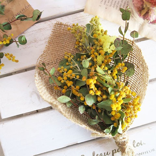 5.ミモザブーケスワッグ