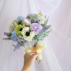 weddingbouquet 3点set ウェディングブーケ　ドライフラワー　結婚式 6枚目の画像