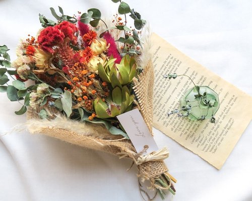 早期割引中 ドライフラワースワッグ クリスマススワッグ red dryflowers mini swag超早割クリスマス2025 ドライフラワー