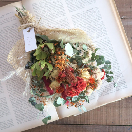 早期割引中 ドライフラワースワッグ クリスマススワッグ red dryflowers mini swag超早割クリスマス2025 ドライフラワー