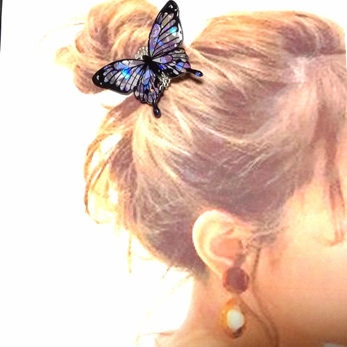 再再再再再再再販】ポニーフック 蝶々(ぶち模様) ポニーフック