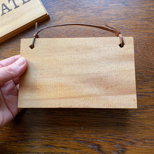 オーダーメイド】ウッドバーニング看板 木製プレート ハンドメイドの