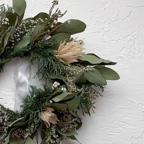 クリスマスリース❤︎セルリアとグリーンのリース クリスマスギフト