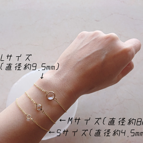 重-kasaneブレスレット3連セット】スワロフスキー スリーカットパール 