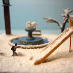 情景模型　「雪の公園」 1枚目の画像