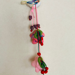 鶯　梅　桜　吊るし雛　壁掛け　縁起物　 3枚目の画像