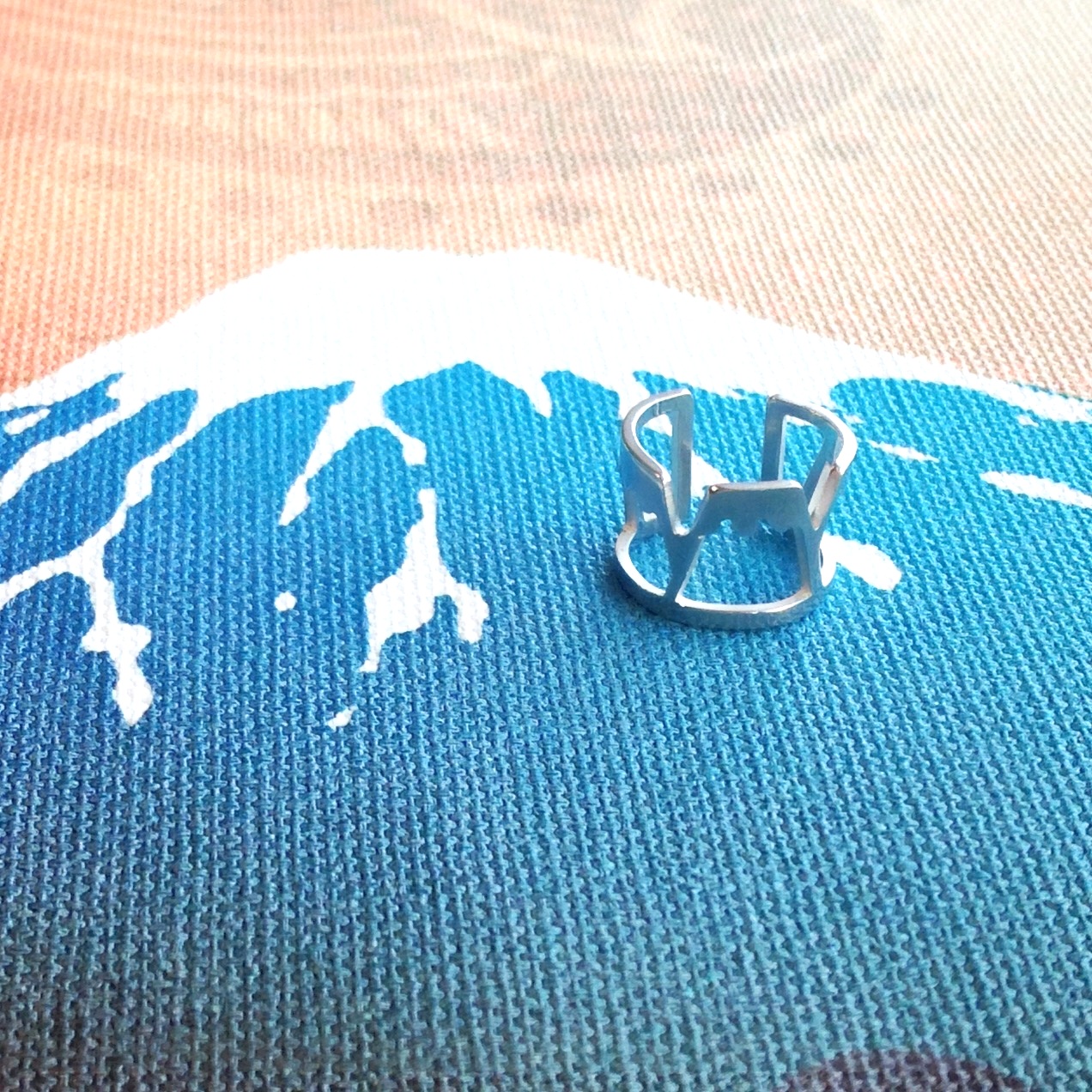 【受注製作】イヤーカフ・ミディリング／シルバー 富士山デザイン