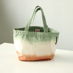 【新品☆限定色】Mini tote bag Green x Red 第2張的照片