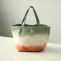 【新品☆限定色】Mini tote bag Green x Red 第3張的照片