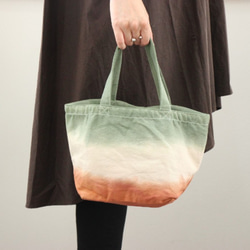 【新品☆限定色】Mini tote bag Green x Red 第8張的照片