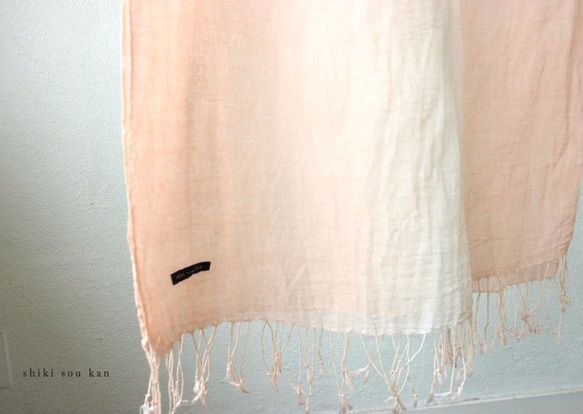 【訂製】3色的Pink♡手染絲巾　T16165 第4張的照片