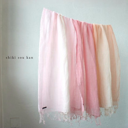 【訂製】3色的Pink♡手染絲巾　T16165 第5張的照片