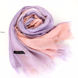 【resale】"tokeiro" smooth scarf made by silk cotton　T16175 第1張的照片