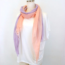 【resale】"tokeiro" smooth scarf made by silk cotton　T16175 第2張的照片